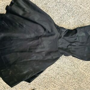 The TikTok Black Satin Fit & Flare Corset Dress - Size Small (New, No Tags)